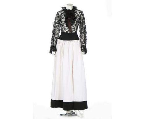 A group of Yves Saint Laurent Rive Gauche separates, 1970s-80s, labelled, comprising; taffeta peasant blouse with voluminous 