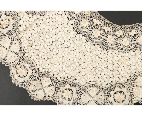 A good group of Maltese bobbin lace, 1860-1910, including approx 8 collars/berthas; 2 pelerines, 3 scarves, black jacket, han