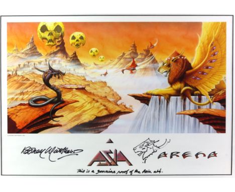 Rodney Matthews (b. 1945) - Asia Arena album artwork, 1995, artist's proof, signed and labelled by the artist in pen with a c