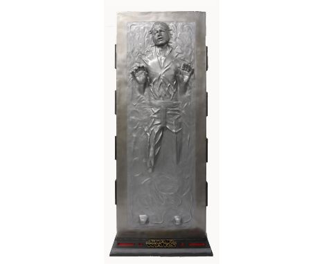 Star Wars: Episode V The Empire Strikes Back - A life-sized replica Han Solo in Carbonite, made of vacuum formed fibreglass w