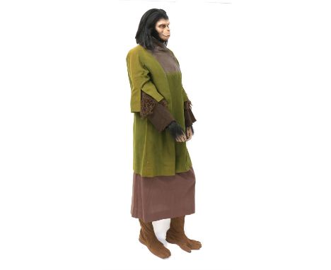 Planet of the Apes (1968). Female chimp costume from the production, comprising a tunic with inner cuffs extending beyond sle