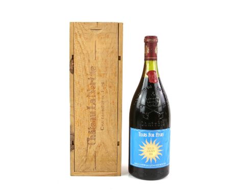 Tears for Fears - A commemorative bottle of Chateauneuf du Pape, Chateau La Nerthe 1986 vintage for Live in Avignon 1990.Prov