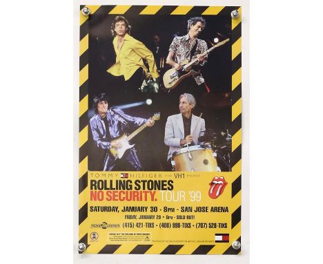 The Rolling Stones - a group of 7 posters and prints including for a handbill for the San Jose Arena concerts on the No Secur