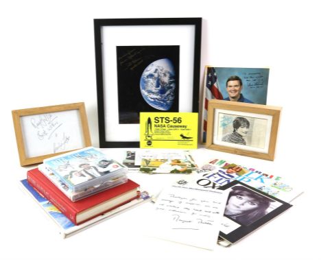 Autographs - Collection of signatures to include Bruce Melnick (Astronaut), Fred Haise (Apollo 13), Holly Aird, Rita, Sue and