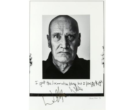 Wilko Johnson - 'I get the Locomotive Blues but I feel All Right.' photographic portrait by Charlie Chan (contemporary), take