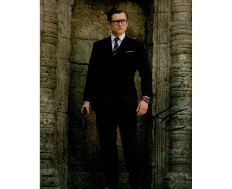 Taron Egerton signed The Kingsman 10x8 colour photo. Taron Egerton ( born 10 November 1989) is a Welsh actor. He is the recip