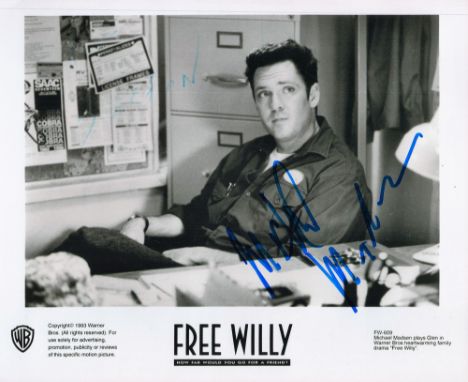 Michael Madsen signed Free Willy 10x8 black and white promo photo. Michael Madsen (born September 25, 1957) is an American ac