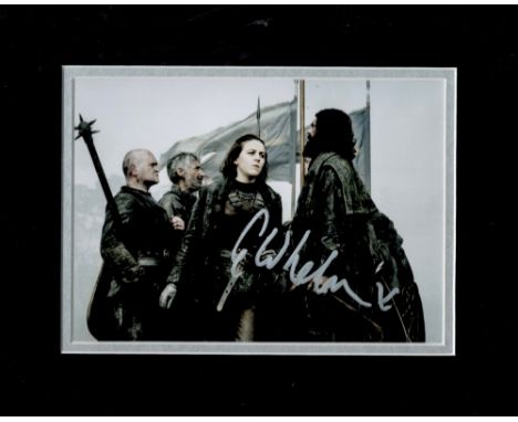 Gemma Whelan Signed 10 x 8 Game Of Thrones signature piece. Gemma Whelan is an English actress and comedian, best known for p