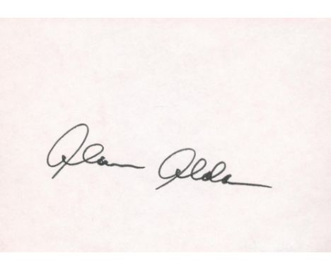 Alan Alda signed 4x3 white album page. Alan Alda (born Alphonso Joseph Abruzzo; January 28, 1936) is an American actor and co