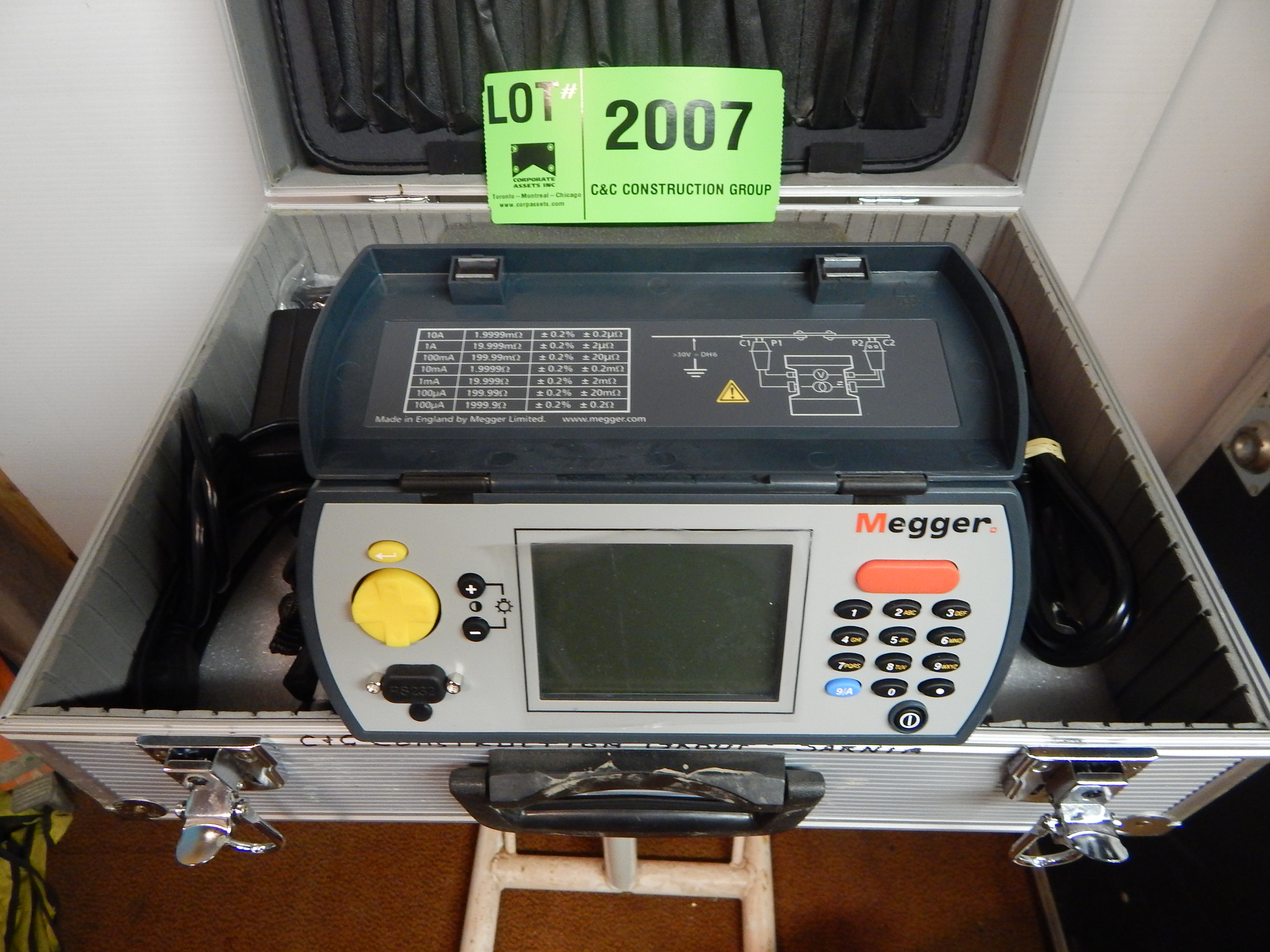 MEGGER DLRO 10X DIGITAL LOW RESISTANCE OHM METER