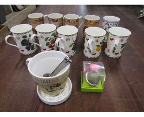 Bayeux Tapestry, Leonardo fruit pattern mugs plus 3 others&nbsp;