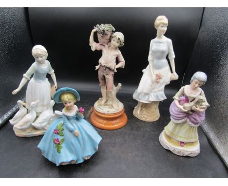 5 ceramic figures inc Royal Doulton&nbsp;
