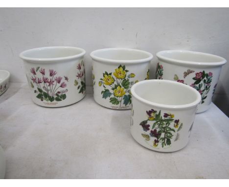 Portmeirion Botanic Garden planters x 4 (3 large, 1 smaller)