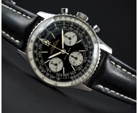 A RARE GENTLEMAN'S STAINLESS STEEL BREITLING AOPA NAVITIMER CHRONOGRAPH WRIST WATCH CIRCA 1964, REF. 806Movement: 17J, manual