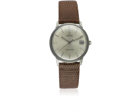 A GENTLEMAN'S STAINLESS STEEL OMEGA SEAMASTER AUTOMATIC WRIST WATCH CIRCA 1964, REF. 166.002Movement: 24J, automatic, cal. 56