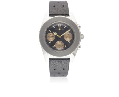 A RARE GENTLEMAN'S STAINLESS STEEL BULOVA SEA HUNTER DIVERS CHRONOGRAPH WRIST WATCH CIRCA 1970s, REF. 11934Movement: 17J, man