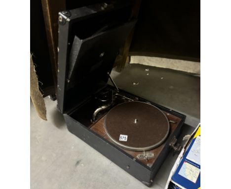 A vintage German Electrola picnic gramophone, made in Berlin
