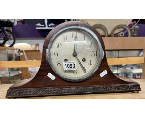 A 1930's Napoleon hat mantle clock