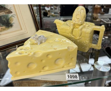 A Cheese dish featuring a mouse &amp; A Humpty Dumpty teapot