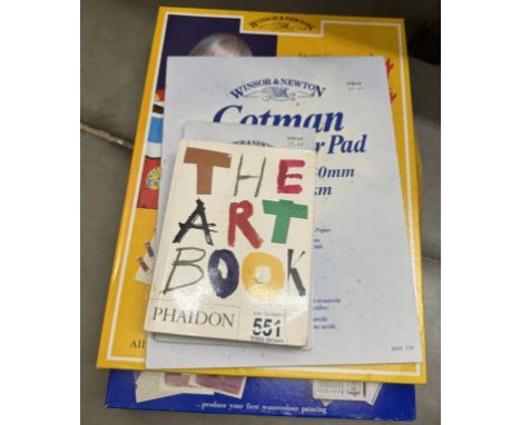 A quantity of art related items.