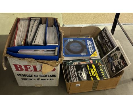 A good lot of reference books on Mercedes cars including Road tests &amp; Bosch fuel injection manual