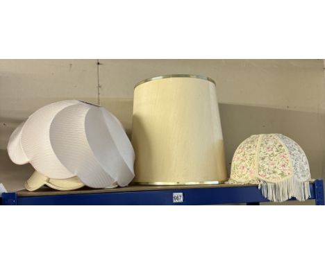 4 Vintage lampshades