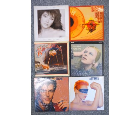 David Bowie Aladdin Sane, LSP 4852, Matrix CPRS 4543, gatefold with lyric inner sleeve; Hunky Dory, Changes Two; Kate Bush Th