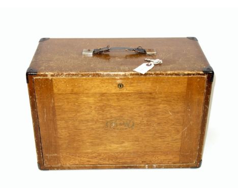 Moore &amp; Wright engineer's tool chest, the locking drop out front enclosing 4 short and 3 graduated long drawers, surmount