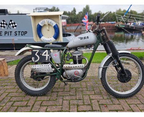 c.1961 BSA C15 trials, 250cc. registration number not registered. Frame number not found. Engine number C15 22876.There is no