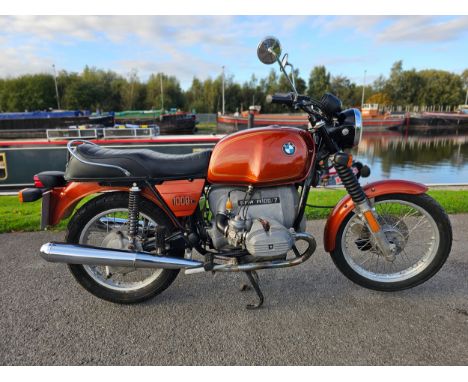 1977 BMW 100/7, 980cc. Registration number TVL 682R. Frame number 6041852. Engine number 6041852. Sold with the V5C, panniers