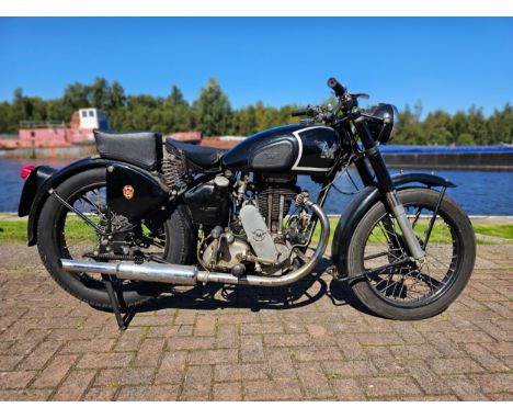 1941 Matchless G3L, 350cc. Registration number WFO 420 (non transferrable). Frame number painted over, 5 visible, the V5C sta