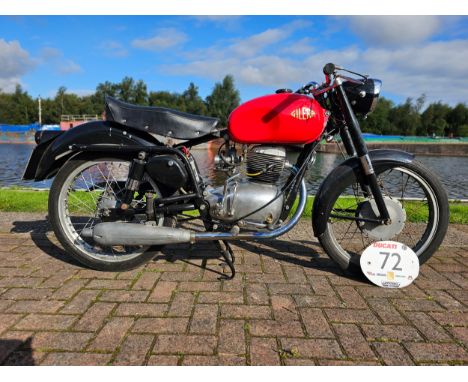 1954 Moto Gilera 150cc. Registration number XAS 940 (non transferrable). Frame number 188-4798. Engine number 188-4798. Sold 