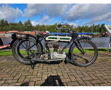 1921 Triumph Model H, 550cc. Registration number SV 6050. Frame number not found. Engine number 90174 MRI 9 (please note the 