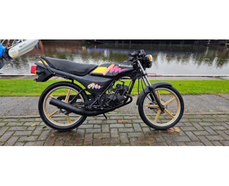 1999 Kawasaki AR50-C10, 49cc. Registration number T958 LVW. Frame number AR050C-026478. Engine number AR050AE065273. Sold wit