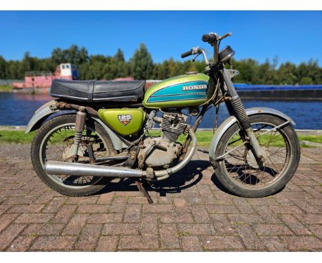 c.1974/5 Honda CB125S, project. Registration number GRU 738N (not recorded with DVLA). Frame number CB125S ???. Engine number