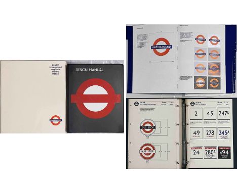 Pair of London Transport 'BRAND' MANUALS comprising a 1978 Design Manual, parts 1 & 2, with introduction by Kenneth Robinson,