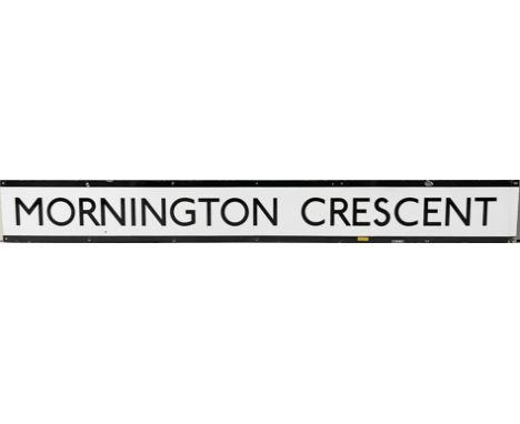 1950s/60s London Underground enamel FRIEZE PANEL from Mornington Crescent station on the Northern Line, the station made famo
