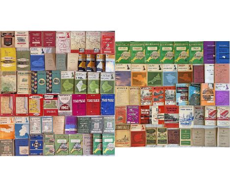 Large quantity (90+) of 1930s-1970s BUS TIMETABLE BOOKLETS from operators T-Y and including Trent, Thames Valley, Todmorden J