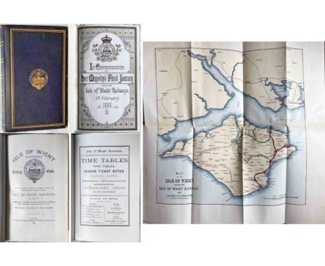 1888 Isle of Wight Railway Illustrated GUIDE BOOK "In Commemoration of Her Majesty's First Journey over the Isle of Wight Rai