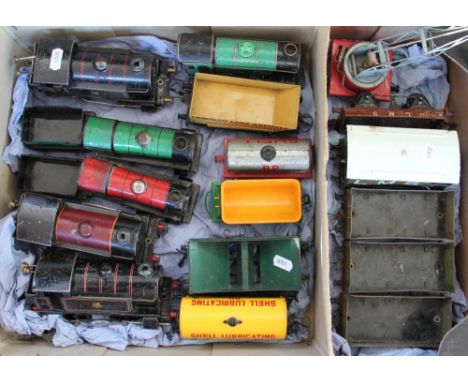 A collection of Hornby, to include; 2 British Rail No. 82011 both black, 1 LMS engine No. 2270, 2 engine's and tenders (one i
