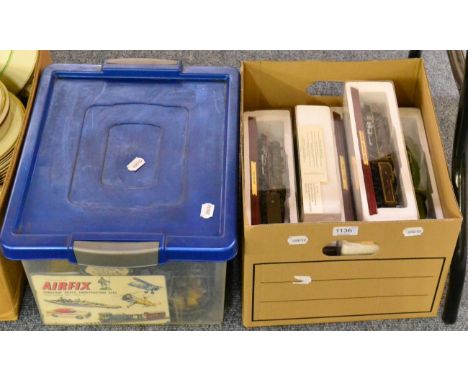A collection of modern models of various, trains (boxed); together with assorted British model train, accessories etc (qty)