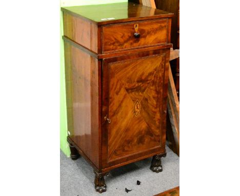 A 19th century mahogany wine cabinet Recently polished and restored therefore in good cosmetic condition. However no key to t