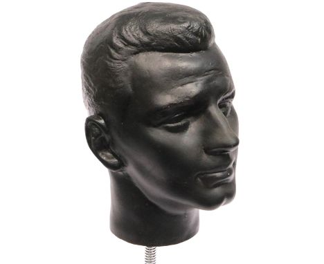 Shop display milliners mannequin male head on a flexible stand. Not available for in-house P&amp;P, contact Paul O'Hea at Mai