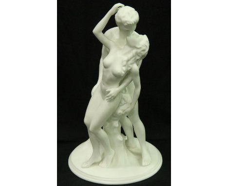 Large Wedgwood limited edition ceramic 736/12500 The Embrace, CW440, H: 27 cm. P&amp;P Group 2 (£18+VAT for the first lot and