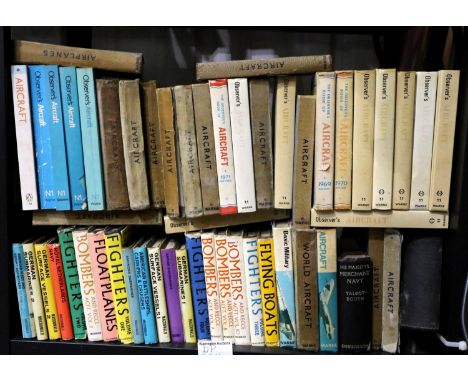 Shelf of Aircraft related books including Observer examples. Not available for in-house P&amp;P, contact Paul O'Hea at Mailbo