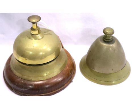 Two vintage hotel reception bells. P&amp;P Group 3 (£25+VAT for the first lot and £5+VAT for subsequent lots) 