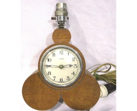 The Roundabout Clock by Ferranti, electric clock with light, H: 28 cm. Not available for in-house P&amp;P, contact Paul O'Hea