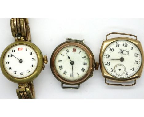 Three vintage wristwatches including a Services Air Wrist. P&amp;P Group 1 (£14+VAT for the first lot and £1+VAT for subseque