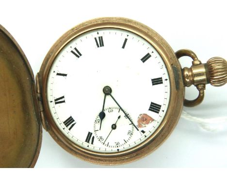 Gold plated 15 jewels movement pocket watch, not working. P&amp;P Group 1 (£14+VAT for the first lot and £1+VAT for subsequen