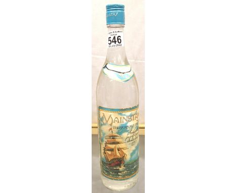 Bottle of South Africa Mainstay Cane spirit (vodka). P&amp;P Group 2 (£18+VAT for the first lot and £3+VAT for subsequent lot